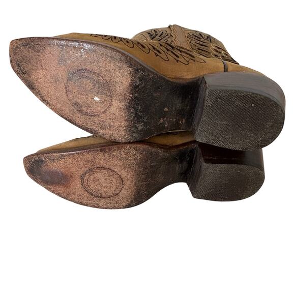 Cowboy boots women's size 8 El General Limited Ed Cross Wing Boots Western Core - Picture 4 of 12